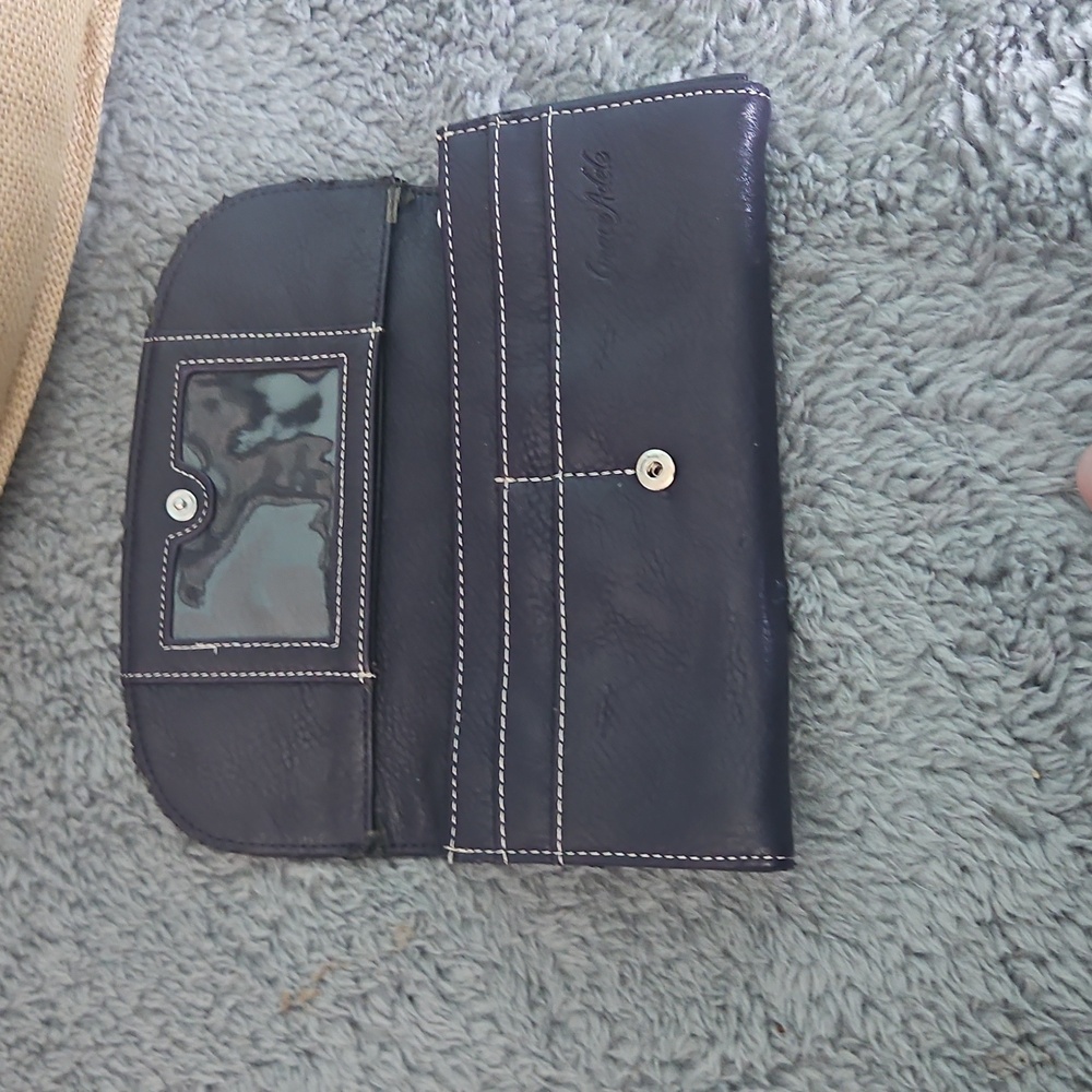 Grace Adele Purple Snap Front Wallet - image 3